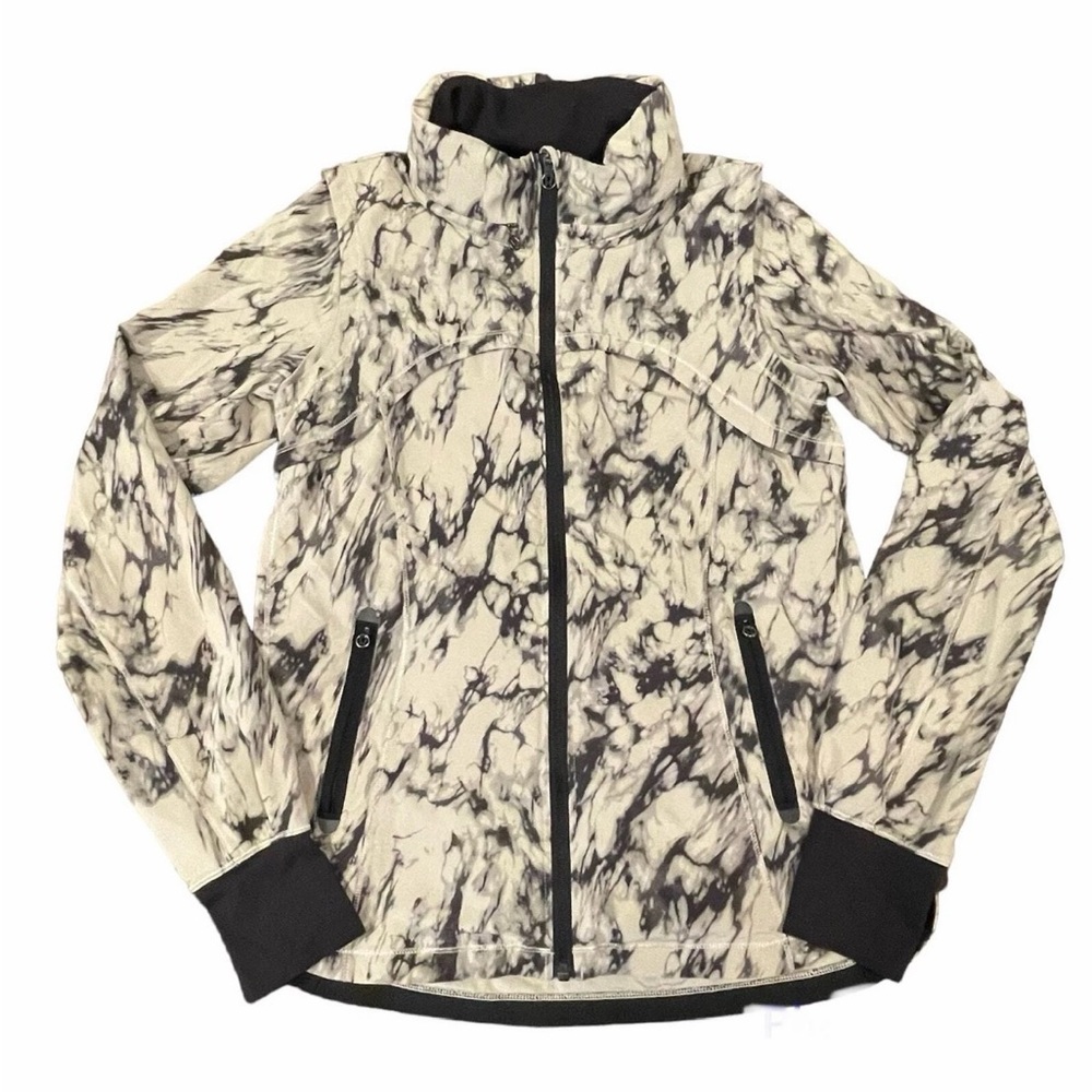 Lululemon Athletica Gray and Black Zip-Up Jacket
